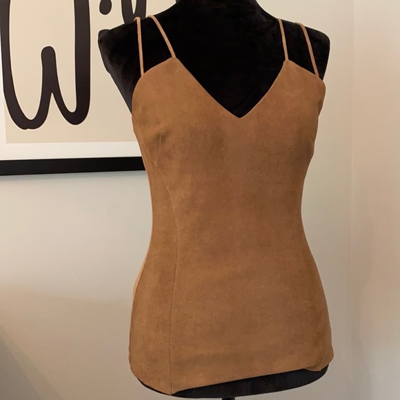 Bailey 44 Tops - Bailey 44 Faux Suede Strappy Tank Top- S